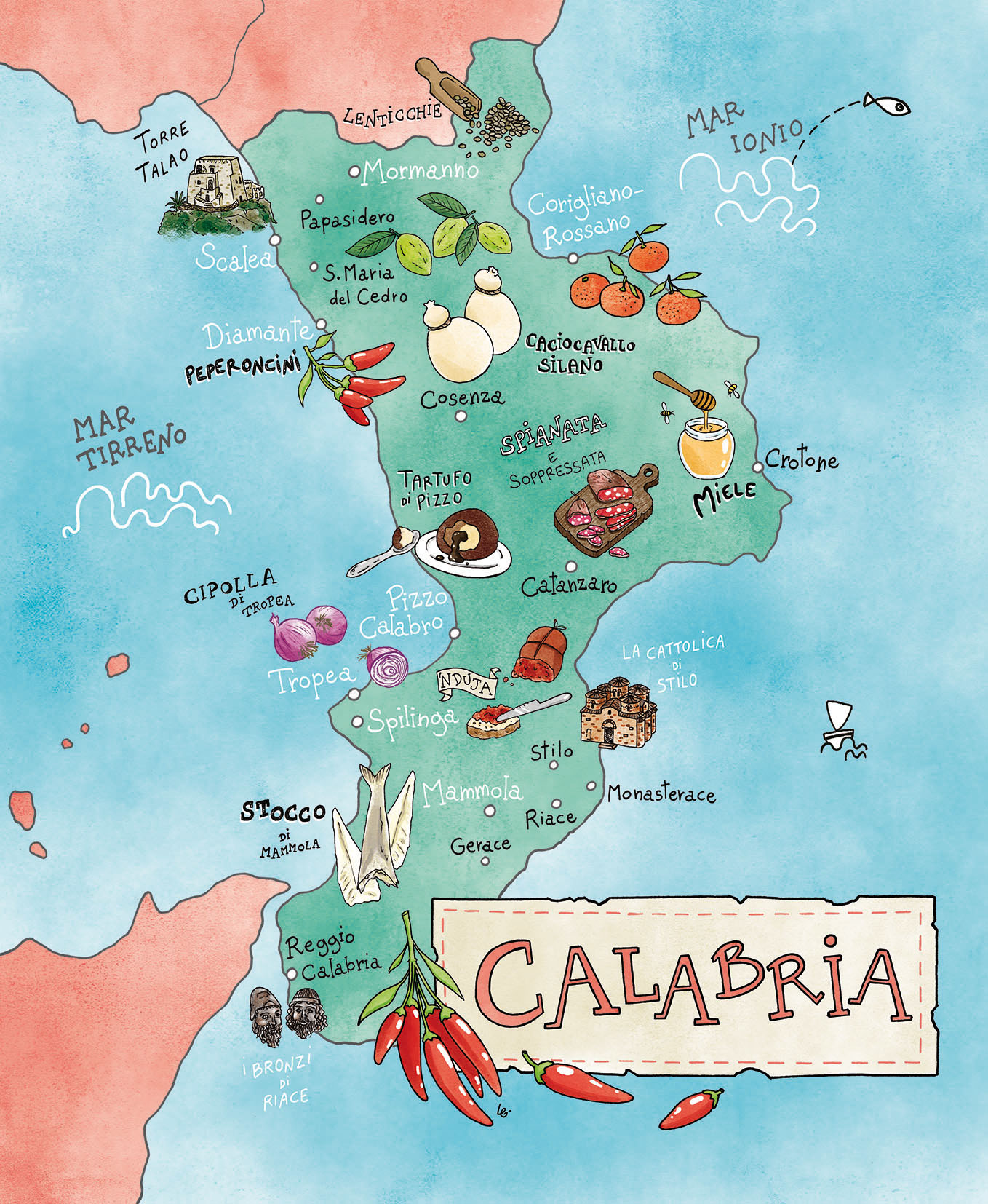 Calabria_Bene Insieme Conad_Laura Galeazzo Illustrazioni