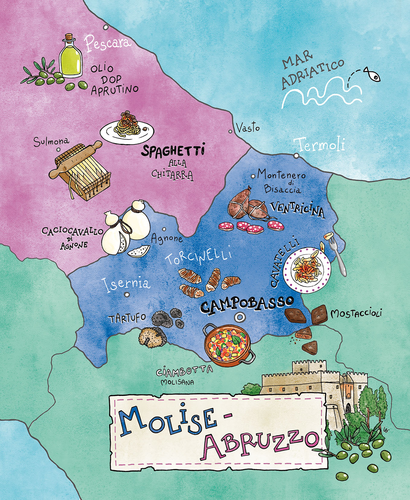 Molise-Abruzzo_Bene Insieme Conad_Laura Galeazzo Illustrazioni