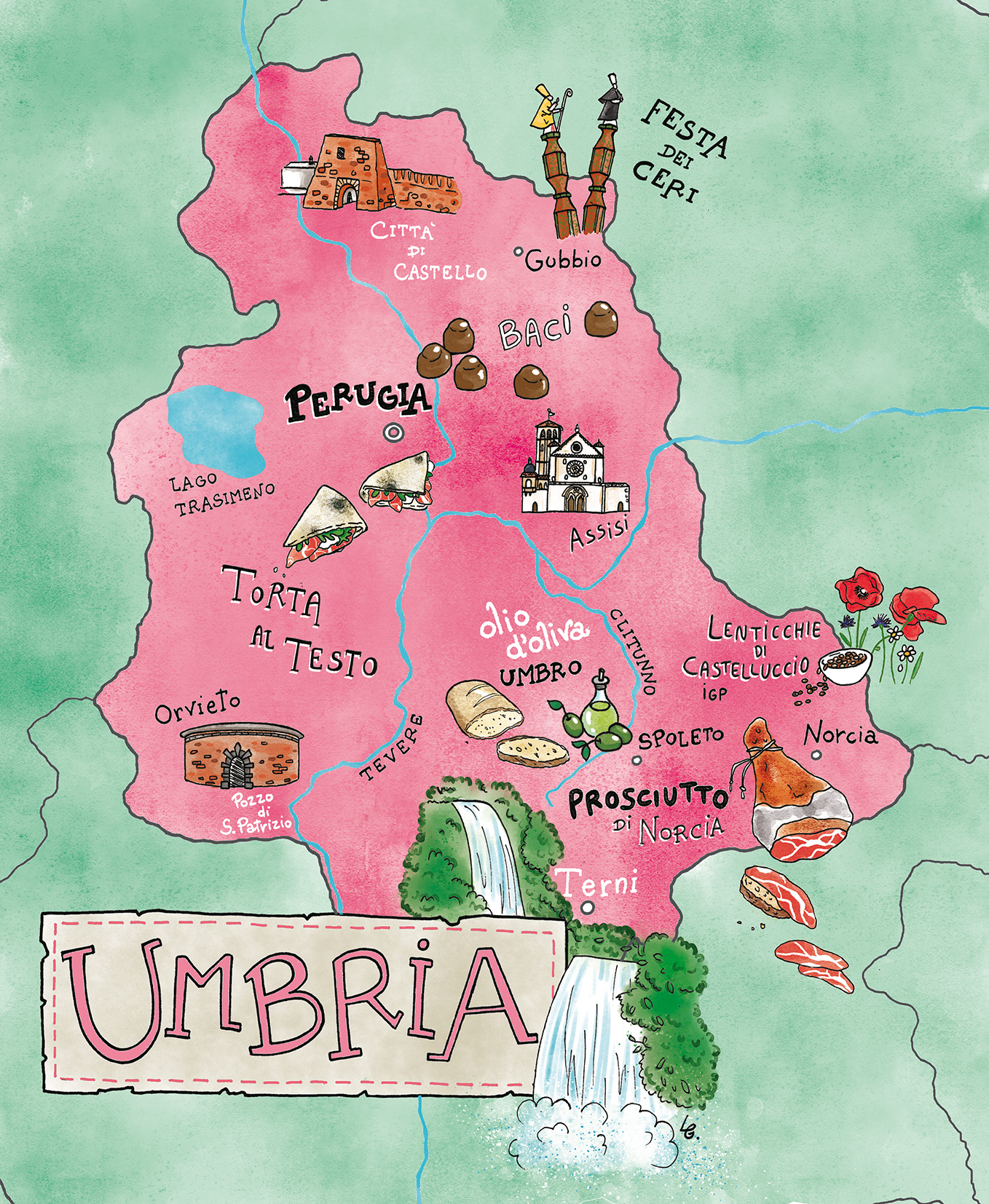 Umbria_Bene Insieme Conad_Laura Galeazzo Illustrazioni